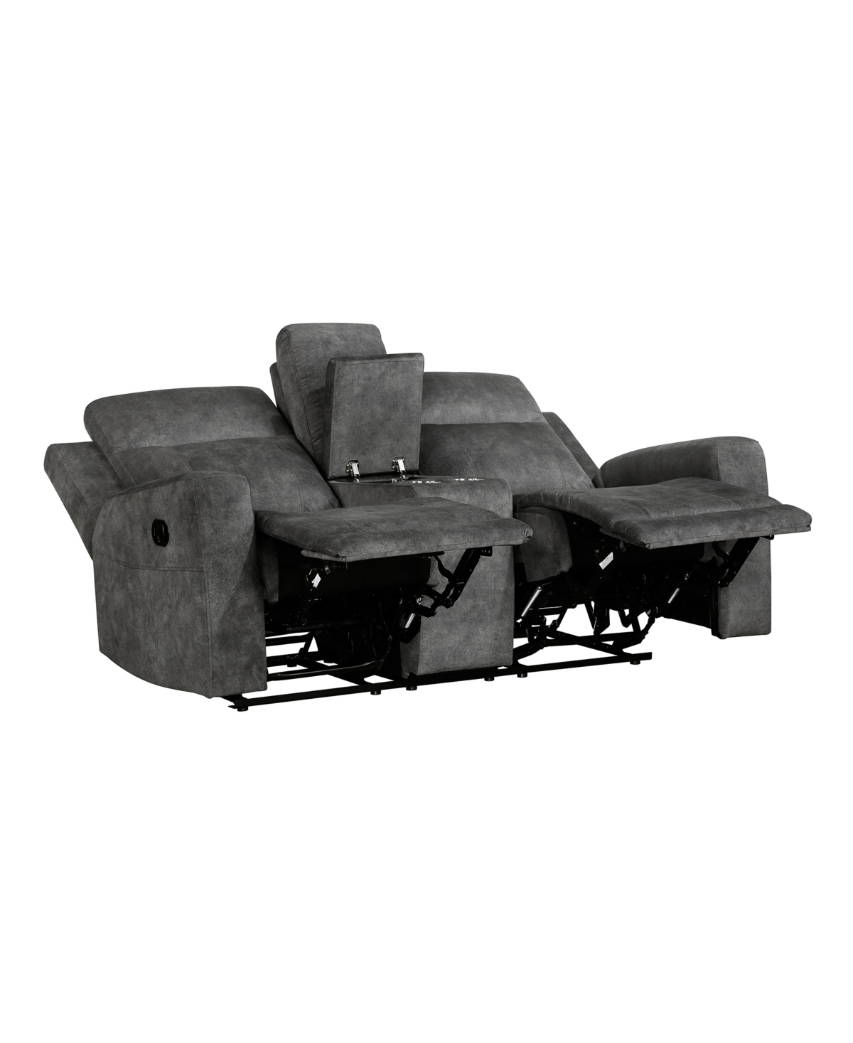 HOMELEGANCE WHITE LABEL PAGOSA 71" DOUBLE RECLINING LOVE SEAT WITH CENTER CONSOLE 