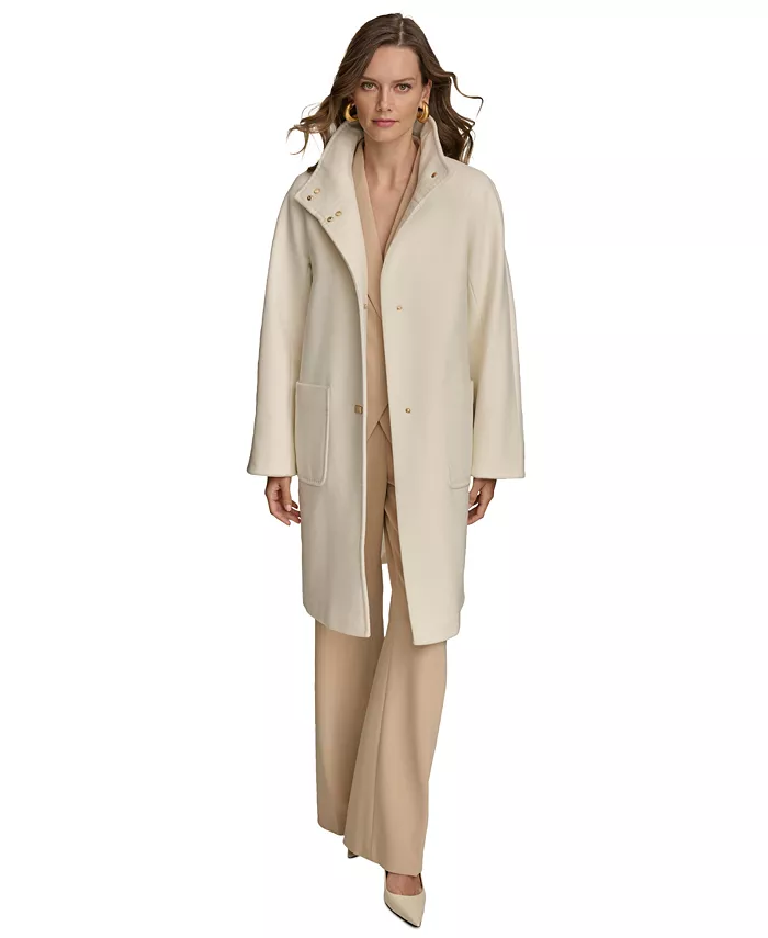 Women's Stand-Collar Single-Breasted Coat
