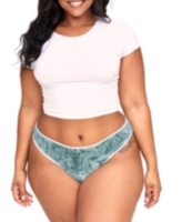 Adore Me Plus Size Nikki Thong Panty - Convo blue