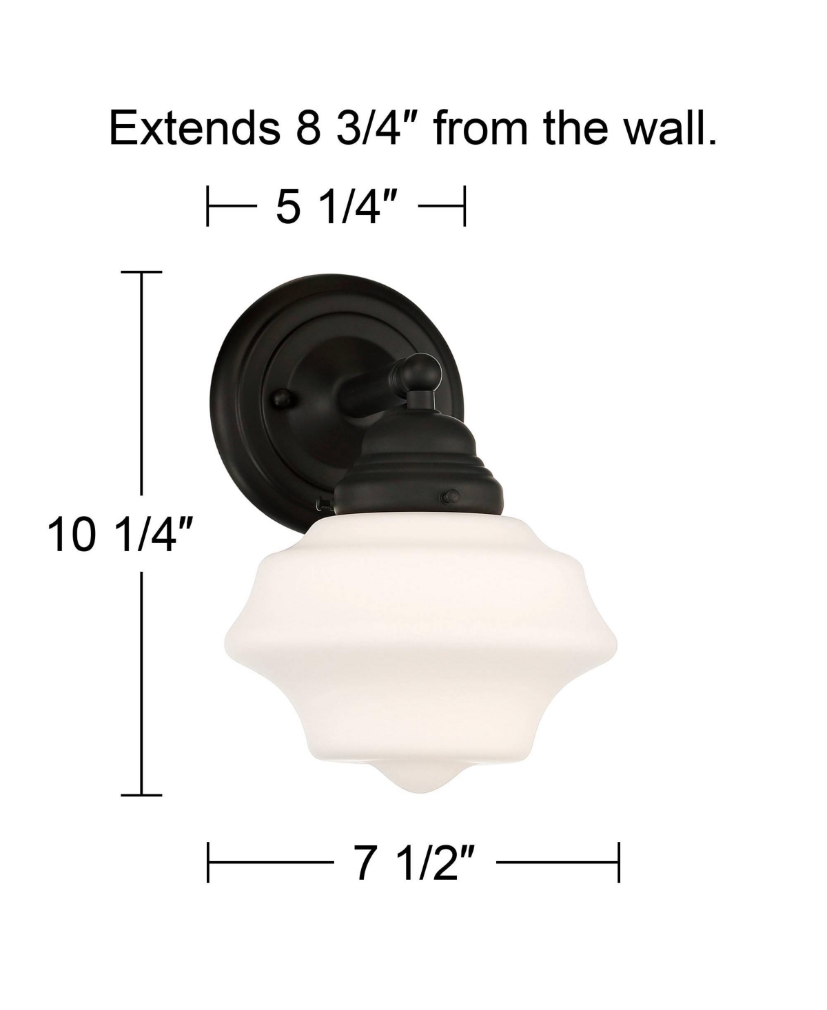 Astrid Modern Wall Light SconceMetal Hardwired 7 1/2