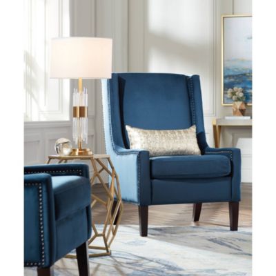 Aloise Modern Mid Century Table Lamp 27 1/2" Tall Brass Clear Glass Tube White Drum Shade for Bedroom Living Room Bedside Office