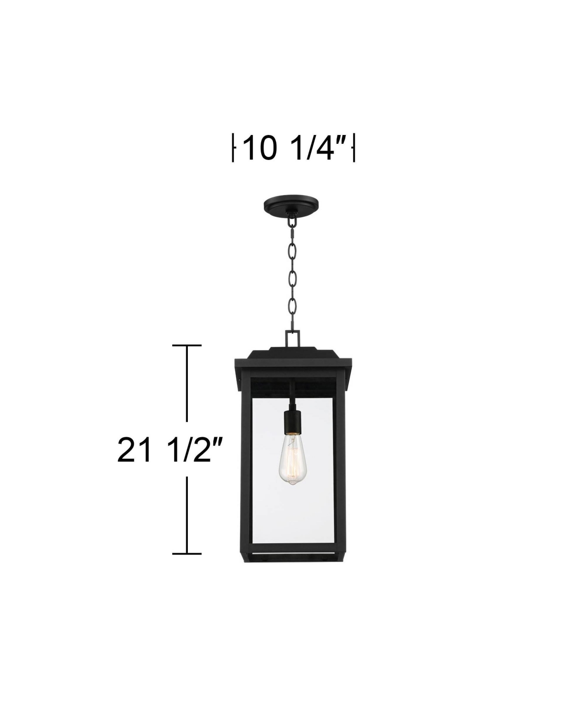 John Timberland Eastcrest Modern Industrial Outdoor Hanging Ceiling Light Fixture Textured21 1/2
