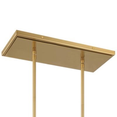 Fitzgerald Black Gold Linear Pendant Chandelier 38" Wide Modern Clear Glass 12-Light Fixture