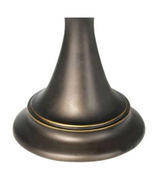 Haddington Traditional Piano Banker Table Lamp 16" High Antique Bronze Dark Brown Metal Alabaster Glass Shade Decor for Bedroom House Bedside Nightstand Home Office Reading - Regency Hill
