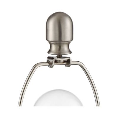 Alana Coastal Accent Table Lamp 22 3/4" High Rope Blue Glass Gourd with Nightlight LED White Fabric Drum Shade for Bedroom Living Room