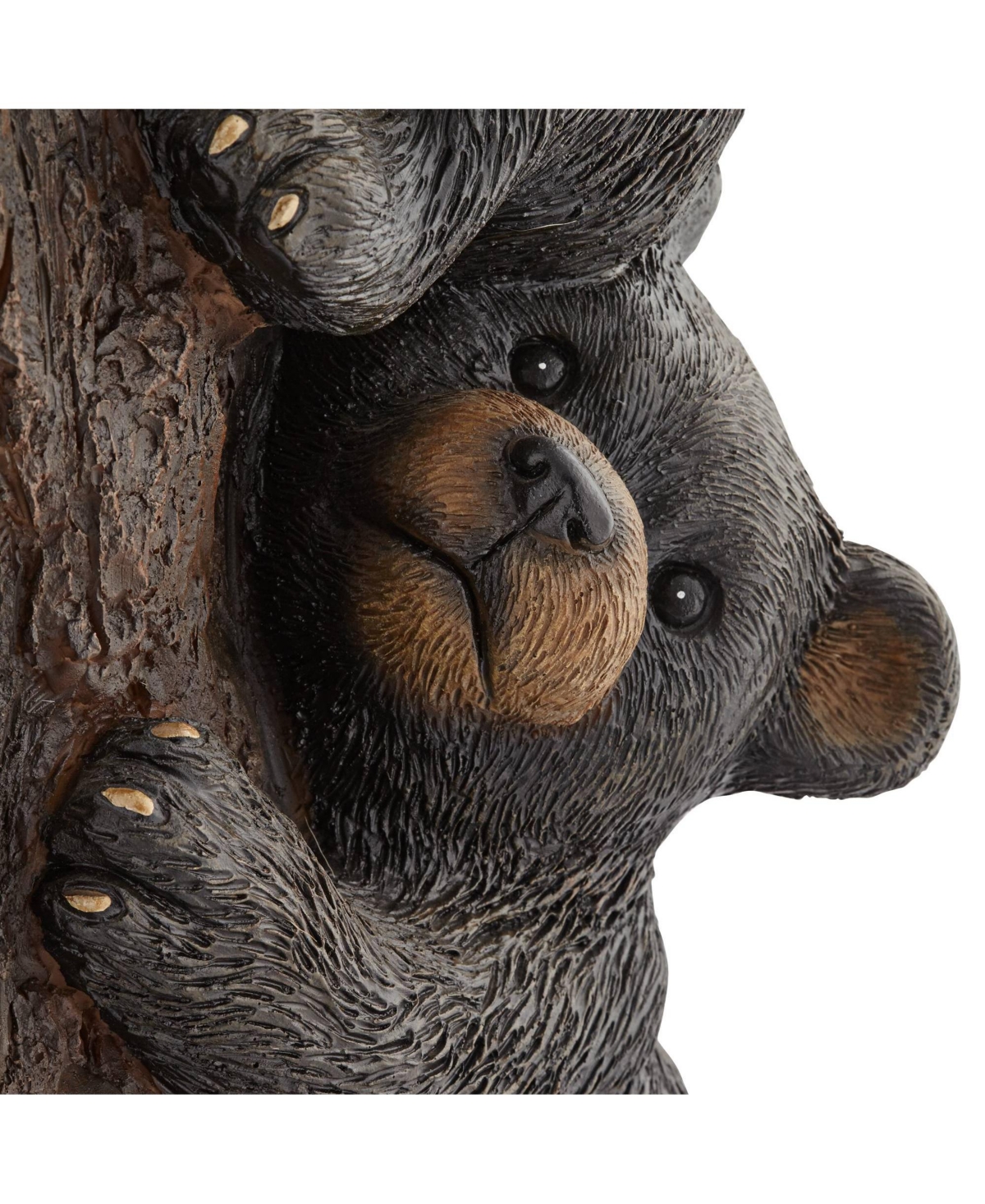 John Timberland Bears on Log Rustic Natural Cottage Lodge Outdoor Bubbler Fountain with Light Led 28 1/2