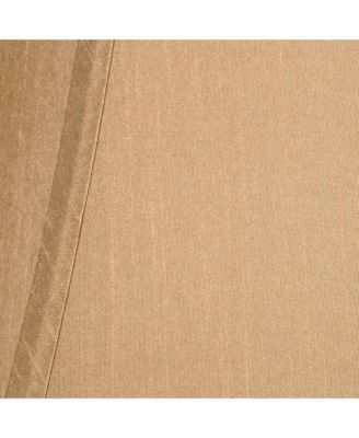 Tan Small Bell Lamp Shade and Brown Trim 6" Top x 12" Bottom x 9" High (Spider) Replacement with Harp and Finial