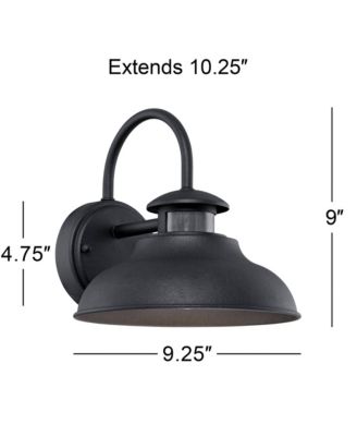 Motion Sensor Dusk to Dawn 9" Midland Industrial Outdoor Wall Light
