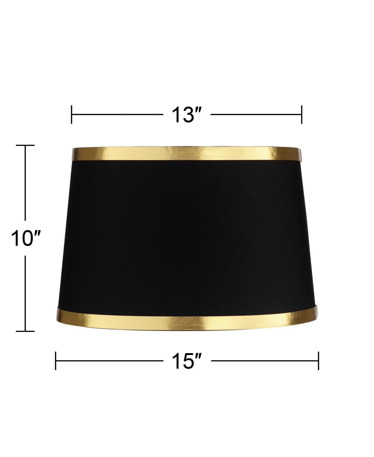Set of 2 Hardback Tapered Drum Lamp ShadesMedium Top x Bottom x Slant Spider with Replacement Harp and Finial Fitting - Springcrest