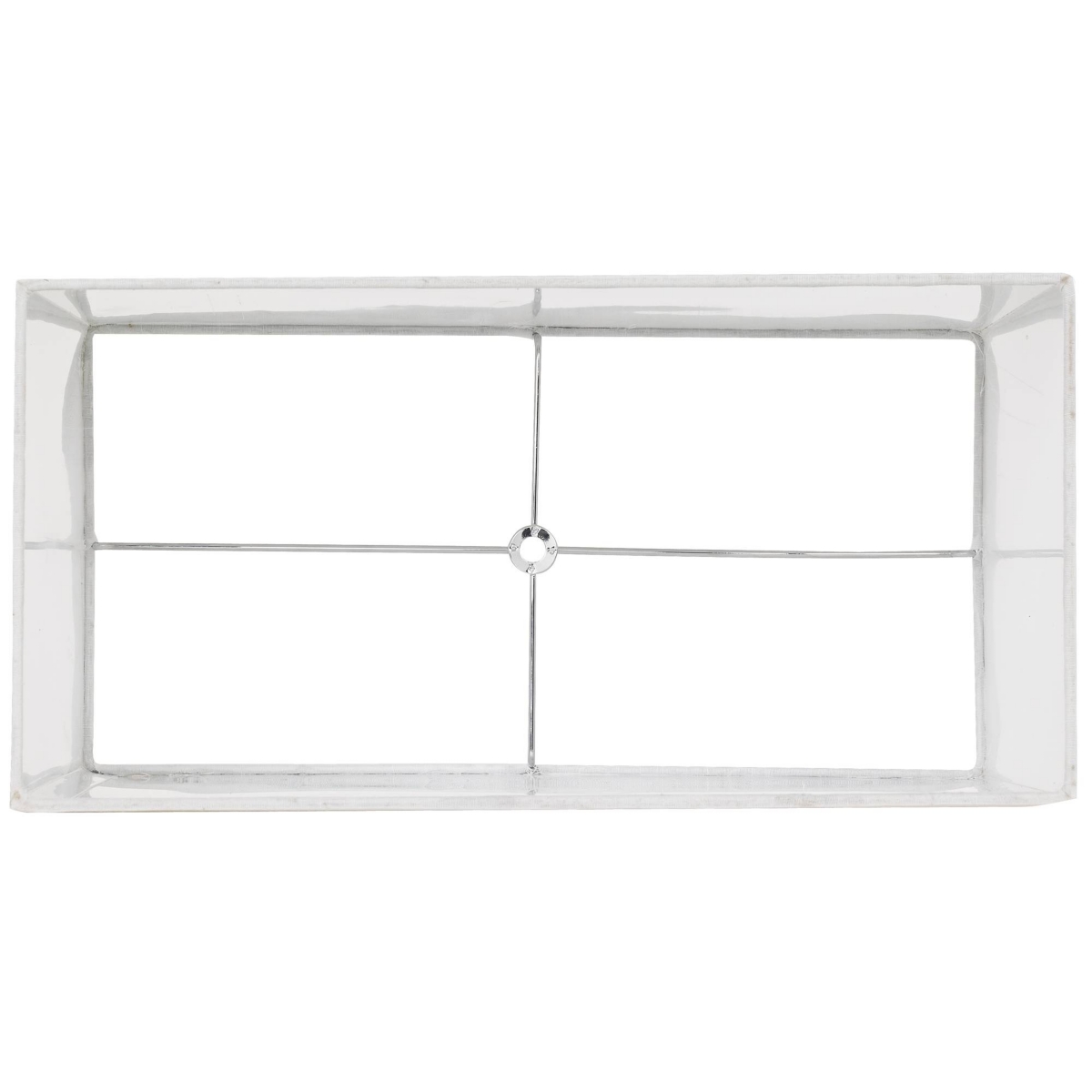Springcrest Top x Depth x High x Lamp Shade Replacement Set of 2 MediumRectangle Modern Fabric Hardback Spider Harp Finial - White