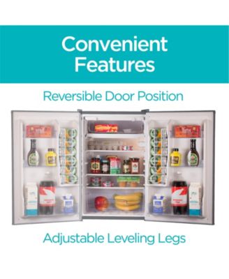 BLACK+DECKER 4.3 cu. ft. Freestanding Mini Fridge with Freezer, White