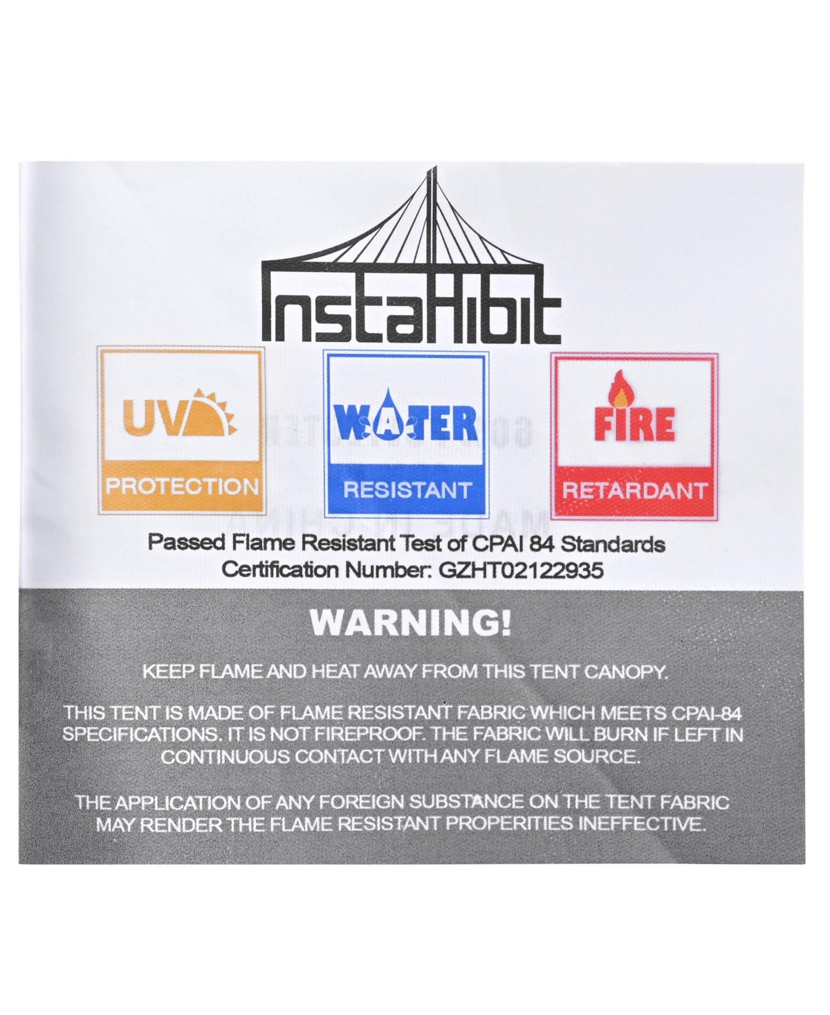 Instahibit 1 Pack Side Wall for 10x15 Ft Ez Pop Up Canopy Tent UV50+ Lawn Sun