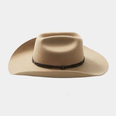 Unisex Antique leather Windy Cowboy Hat