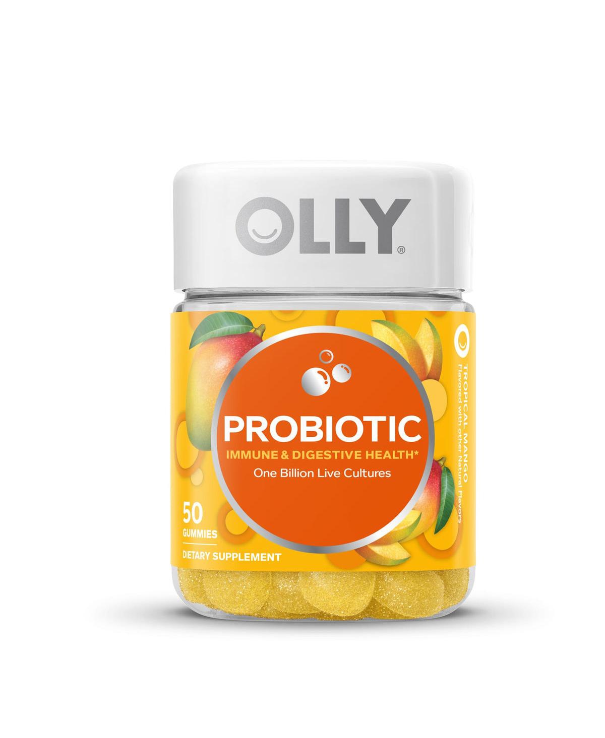Probiotic Gummy Tropical Mango, 0, 50 Gummies