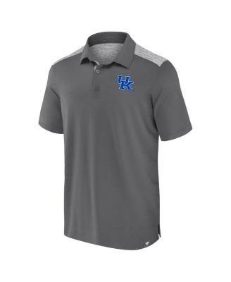 Men's Gray Kentucky Wildcats Long Shot Polo Shirt