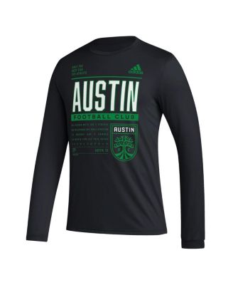 Men's Black Austin FC Club DNA Long Sleeve AEROREADY T-Shirt
