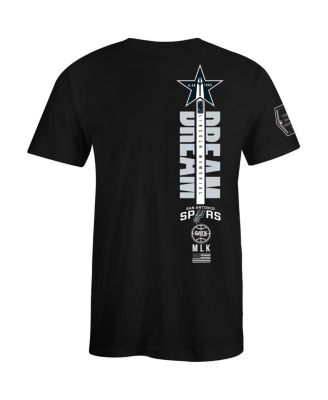 x Black History Men's and Women's Collection Black San Antonio Spurs T-Shirt
