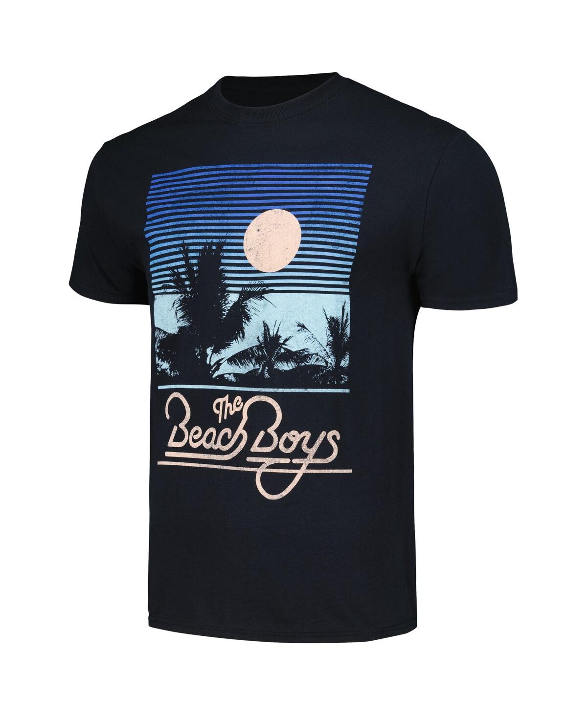 Bravado Men's and Women'sThe Beach Boys Sunset Stripes T-Shirt - Black