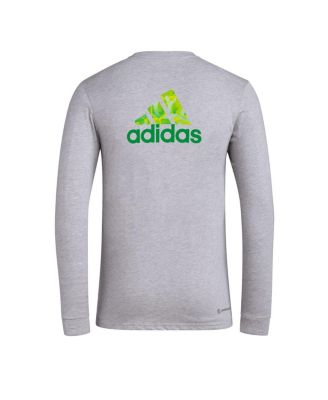 Men's Gray Austin FC Local Pop AEROREADY Long Sleeve T-Shirt