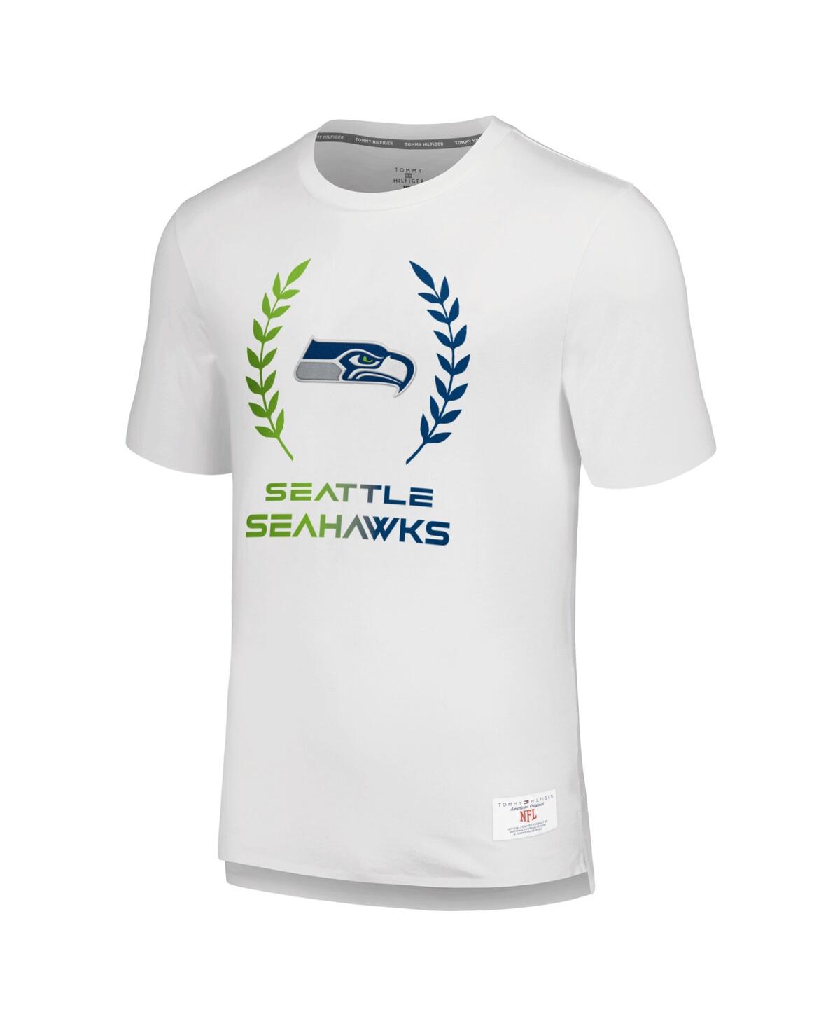 Tommy Hilfiger Men's White Seattle Seahawks Miles T-shirt In White