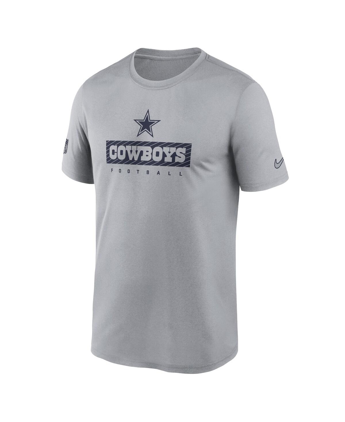 Nike Men's Silver Dallas Cowboys Sideline Legend Performance T-Shirt