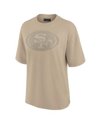 Women's Khaki San Francisco 49ers Elements Oversized T-Shirt