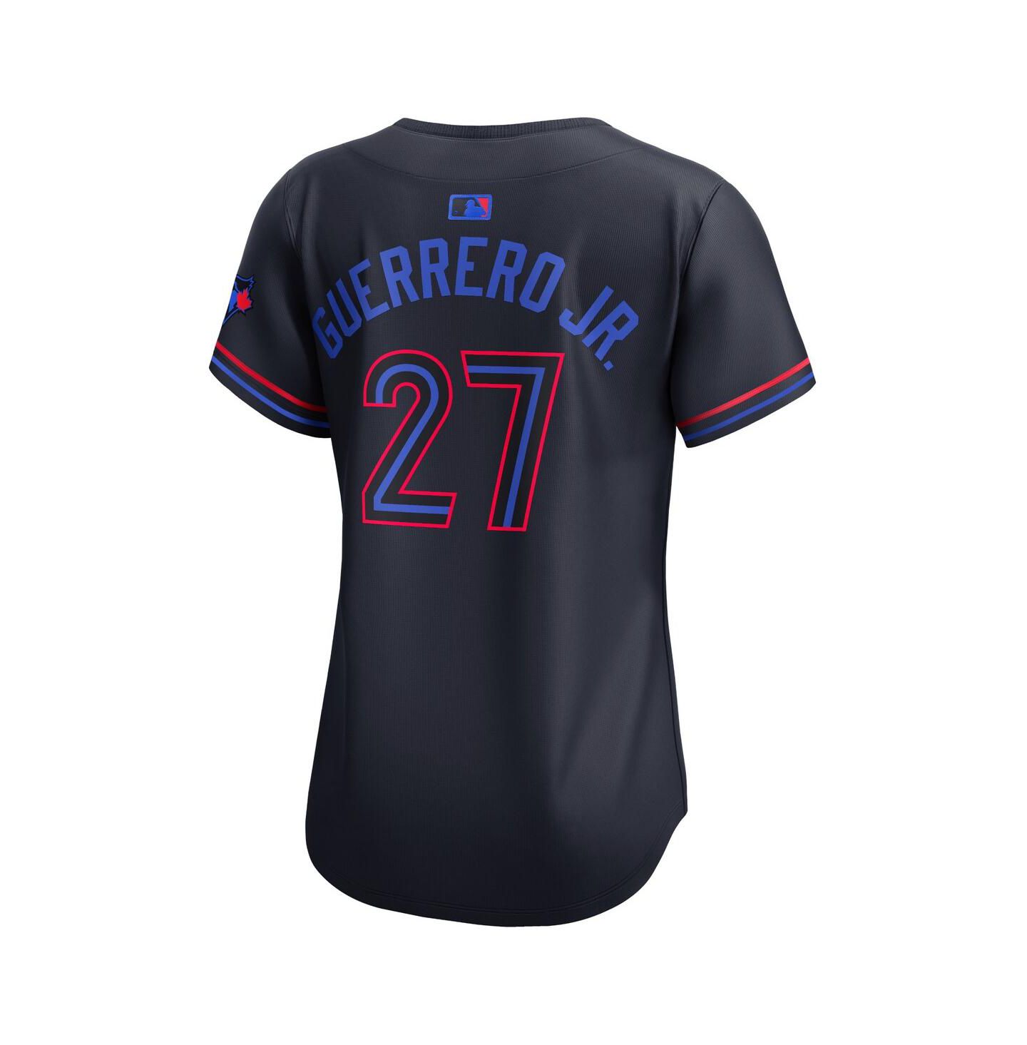 Женский топ Nike Vladimir Guerrero Jr. Navy Toronto Blue Jays 2024 City Connect Limited Player Jersey — фото 3
