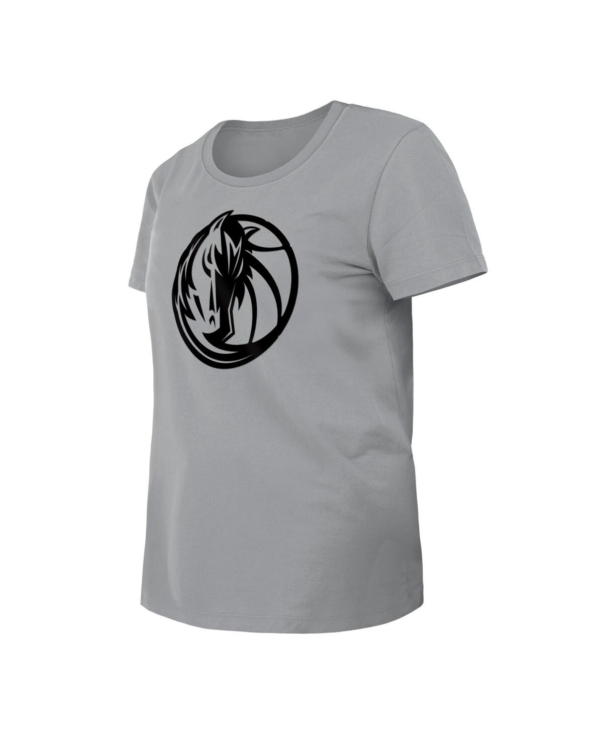 NEW ERA WOMEN'S GRAY DALLAS MAVERICKS 2023/24 CITY EDITION T-SHIRT 