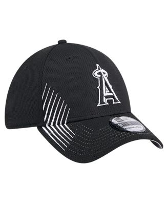 Men's Black Los Angeles Angels Active Dash Mark 39THIRTY Flex Hat