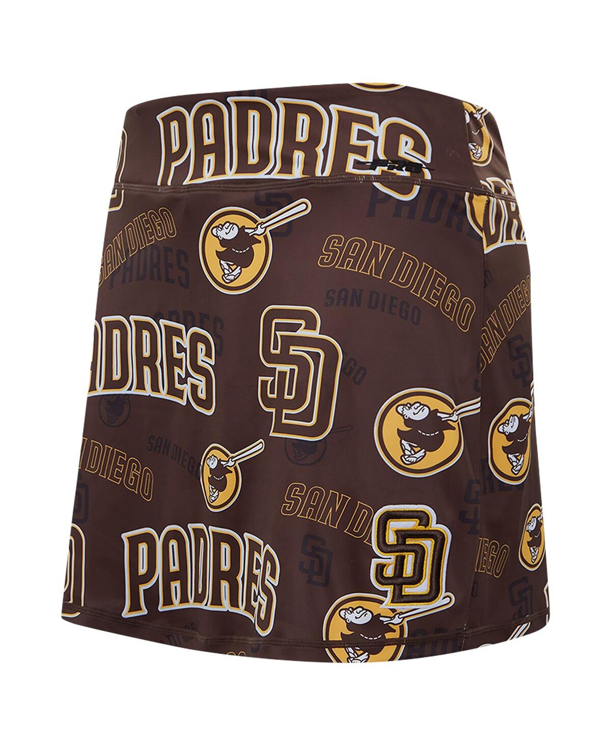 Pro Standard Women'sSan Diego Padres Toss Logo Lux Skirt - Brown