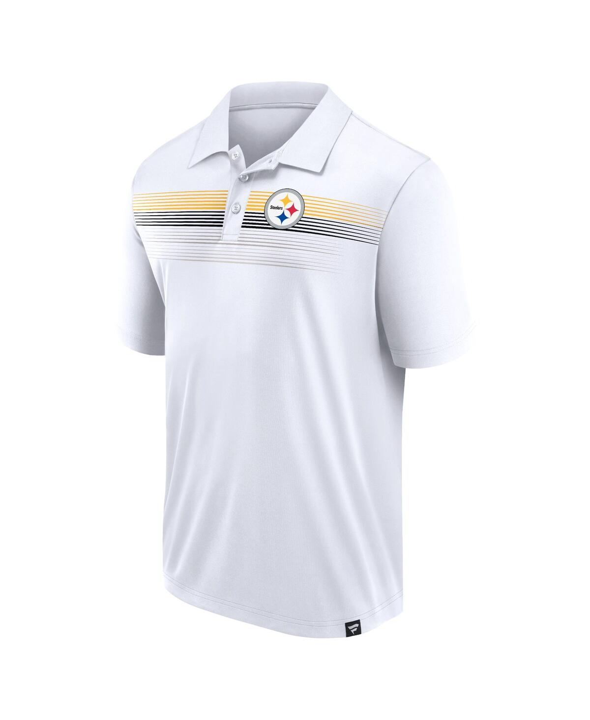 Fanatics Men'sPittsburgh Steelers Big Tall Sublimated Polo - White