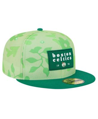 Men's Kelly-Green Boston Celtics Palm Fronds 2-Tone 59FIFTY Fitted Hat