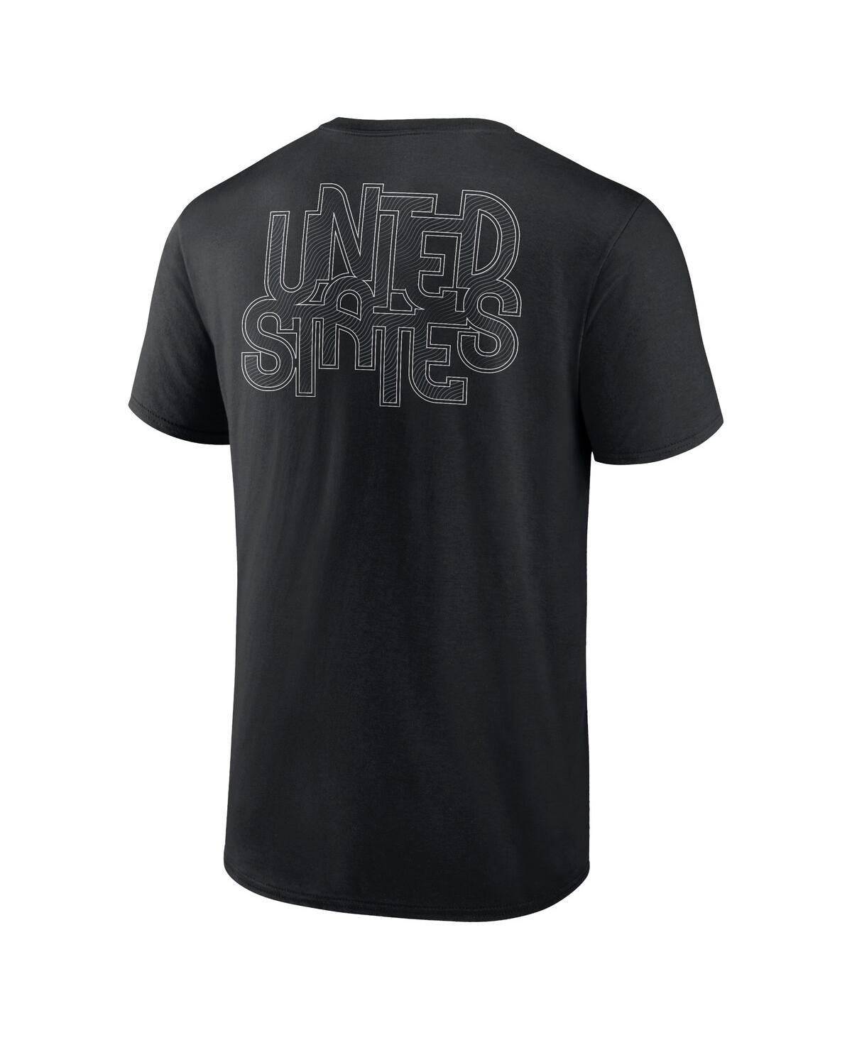 Fanatics Men's Black Team Usa Waves In Paris T-shirt In Black