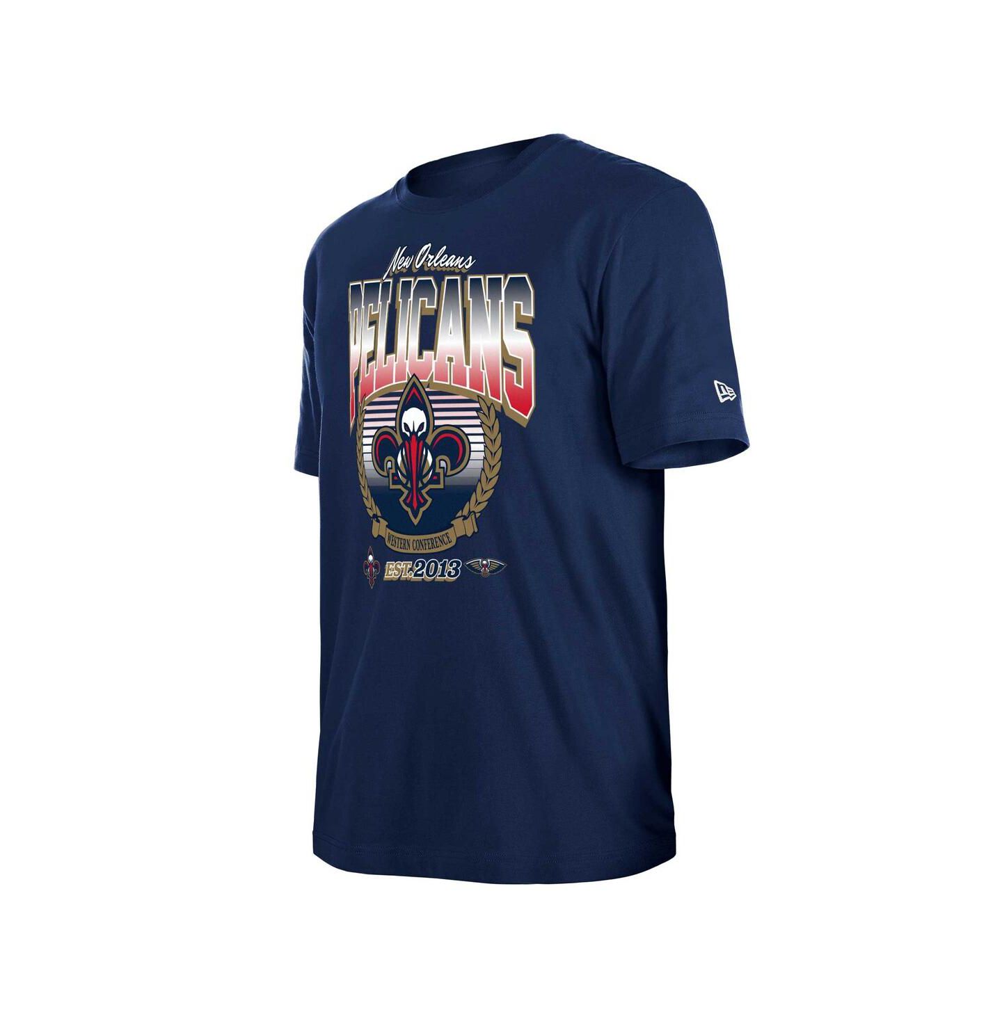 Футболка New Era Navy New Orleans Pelicans Summer Classics — фото 3