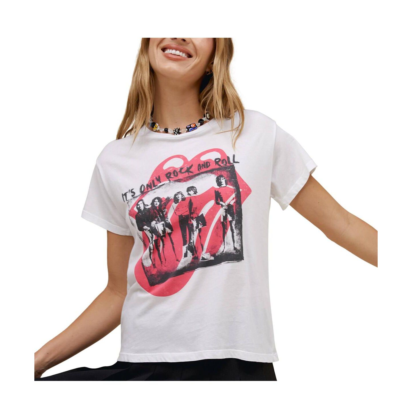 Женская футболка Daydreamer White Rolling Stones Solo Graphic — фото 3