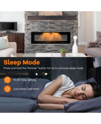 Inches Ultra-Thin Electric Fireplace Wall-Mounted & Recessed