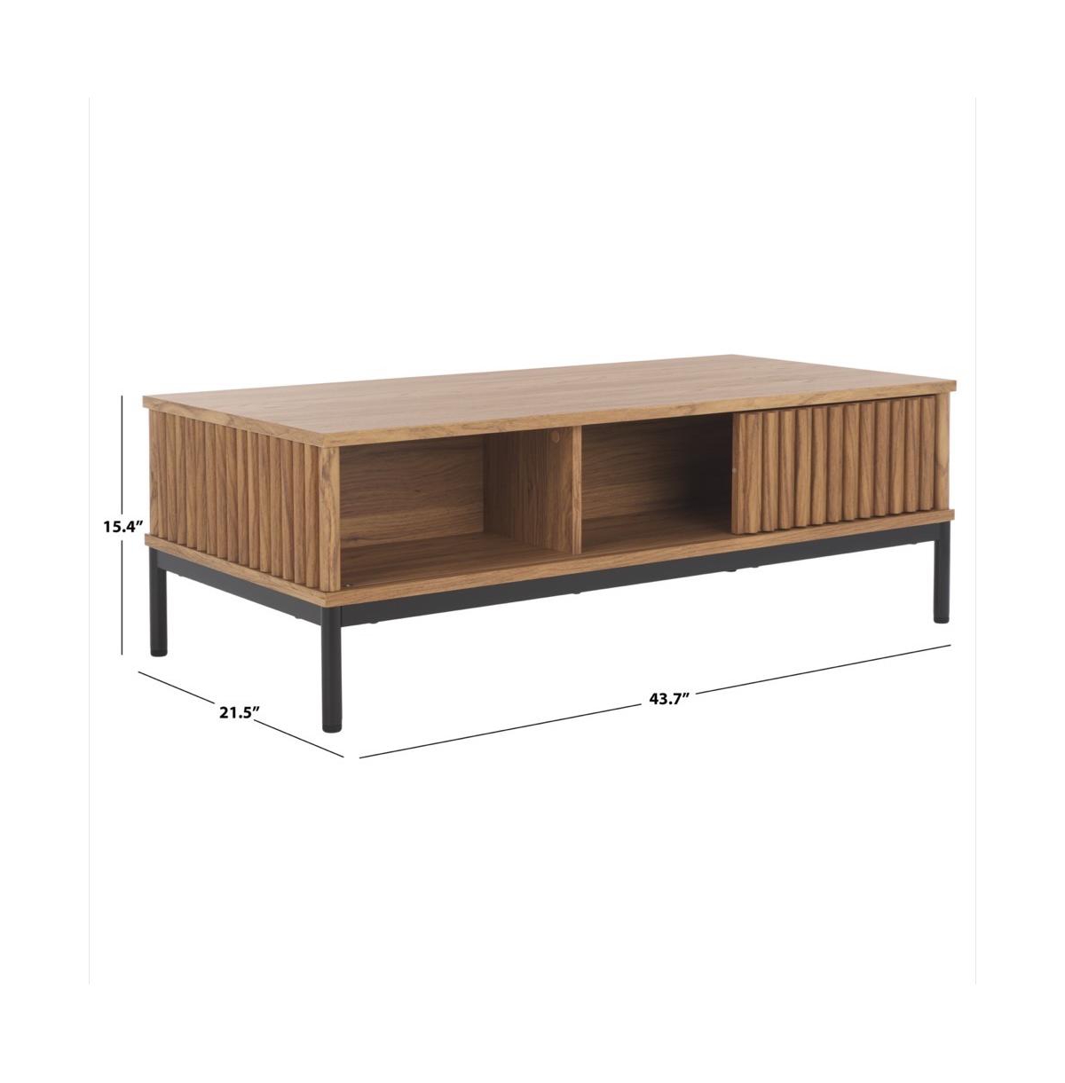 Safavieh Lylia 2 Door Coffee Table -black