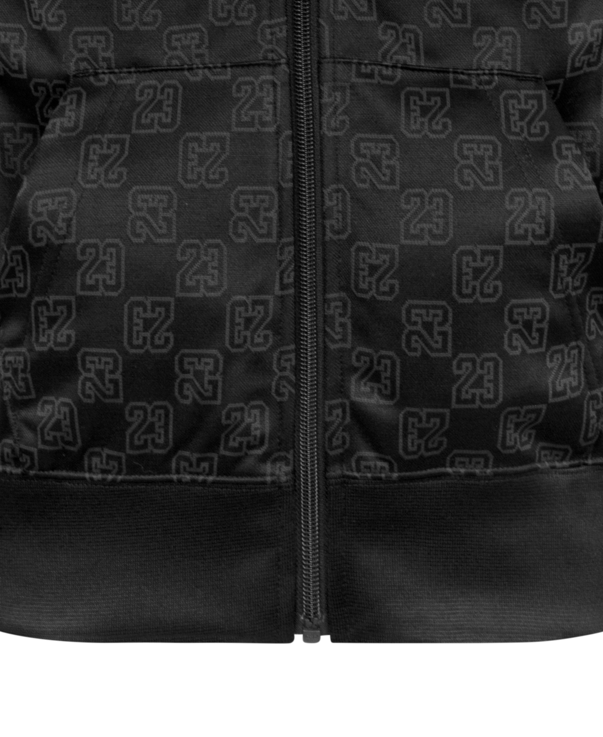 Jordan Big Boys Jacquard Monogram-Print Track Jacket - 023Black