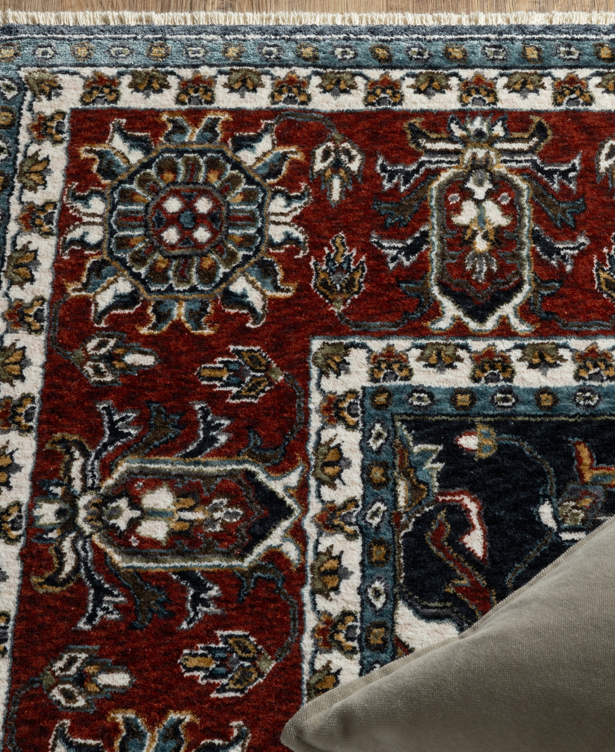 Oriental Weavers Vivian Vi05a 6'7x9'6 Area Rug In Navy