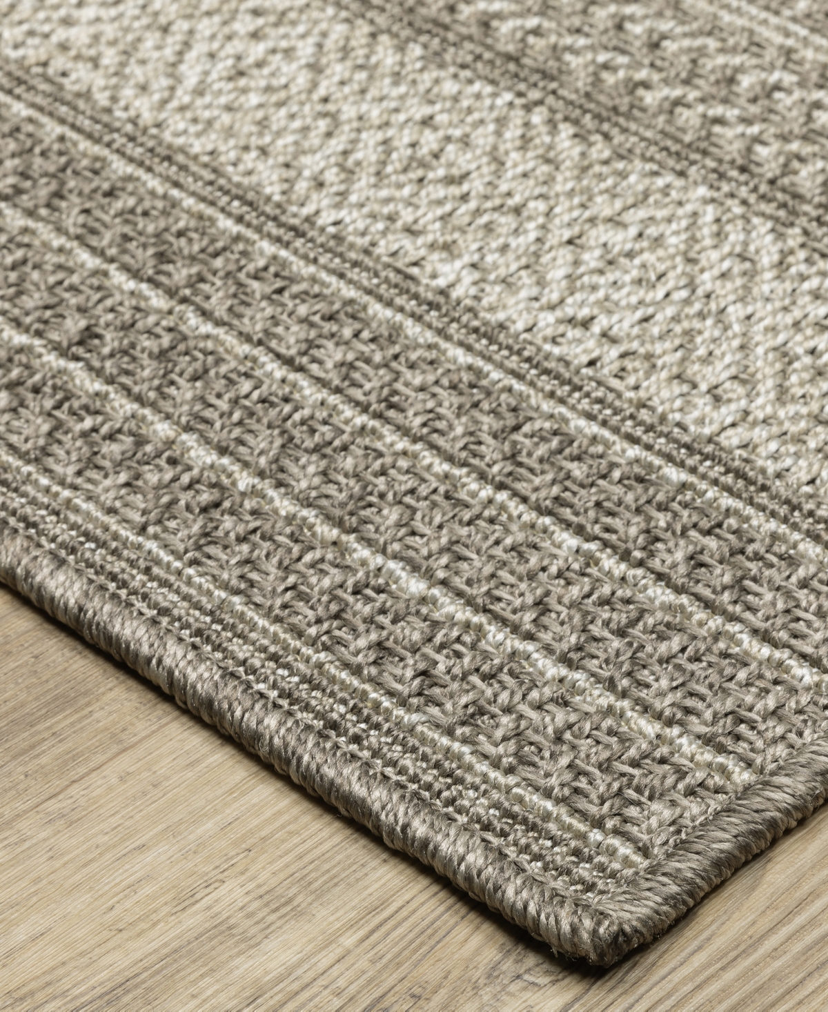 Oriental Weavers Caicos Ca06a 1'10x7'6 Runner Area Rug In Charcoal