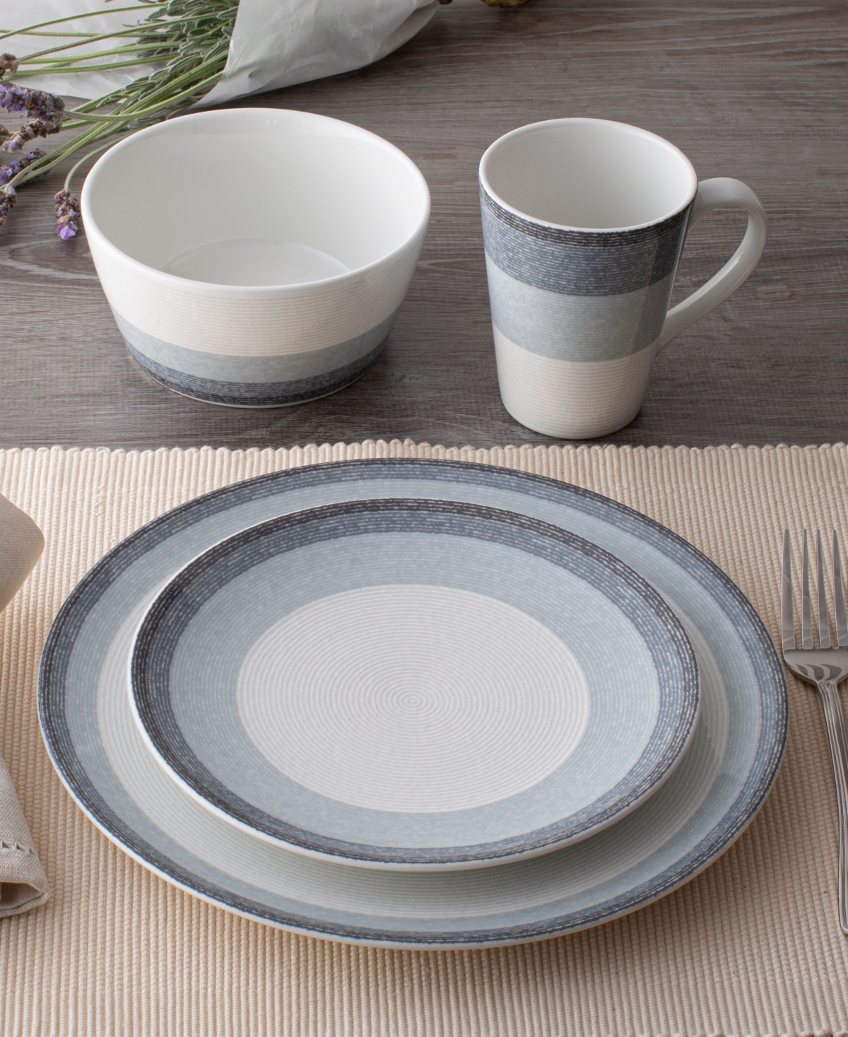Shop Noritake Colorscapes Layers Coupe Dinner Plate Set Of 4, 11" In Navy