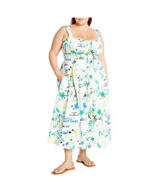 Plus Size Almay Midi Dress