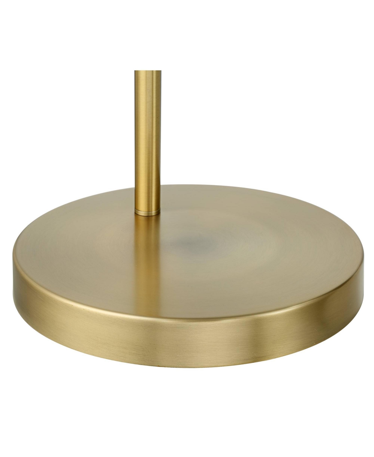 360 Lighting Cora Modern Mid Century Arc Floor Lamp Standing Tall Classic BrassWhite Linen Drum Shade Decor for Living Room Reading Bedroom