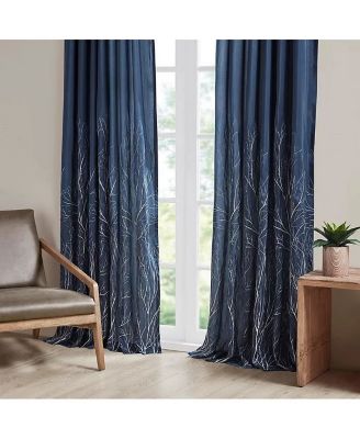 Andora Botanical Embroidered Curtain Panel, 50" x 84"