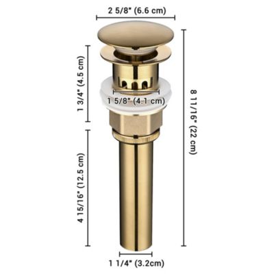 Single Handle Tall Vessel Faucet Bathroom Mixer Tap with Pop-up Drain