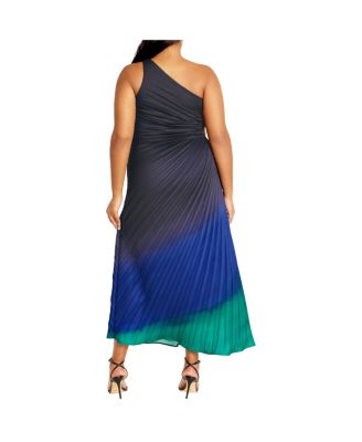 Women's Aliza Print Pleat Maxi Dress
