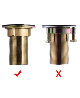 Aquaterior Undermount Sink Cold & Hot Water Simple 1 Hole Bathroom Square Faucet