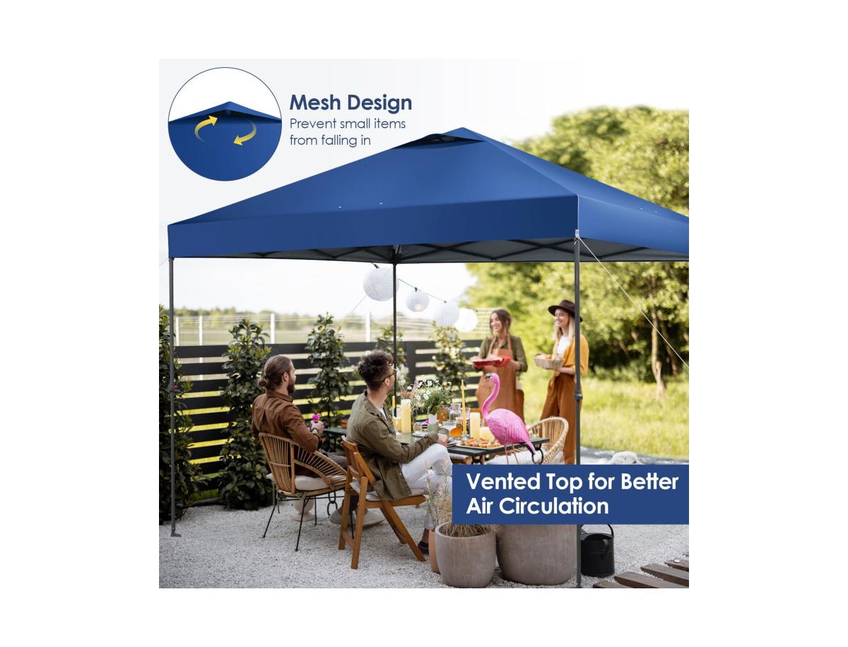 Slickblue x Feet Foldable Outdoor Instant Pop-up Canopy with Carry Bag