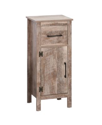 Bathroom Floor Cabinet Storage Cupboard with Drawer and Adjustable Shelf
