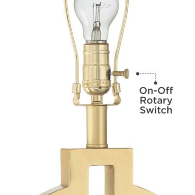 Modern Table Lamps 28 1/2" Tall Set of 2 with USB Charging Port Brushed Gold Open Ring White Shade for Bedroom Living Room House Bedside